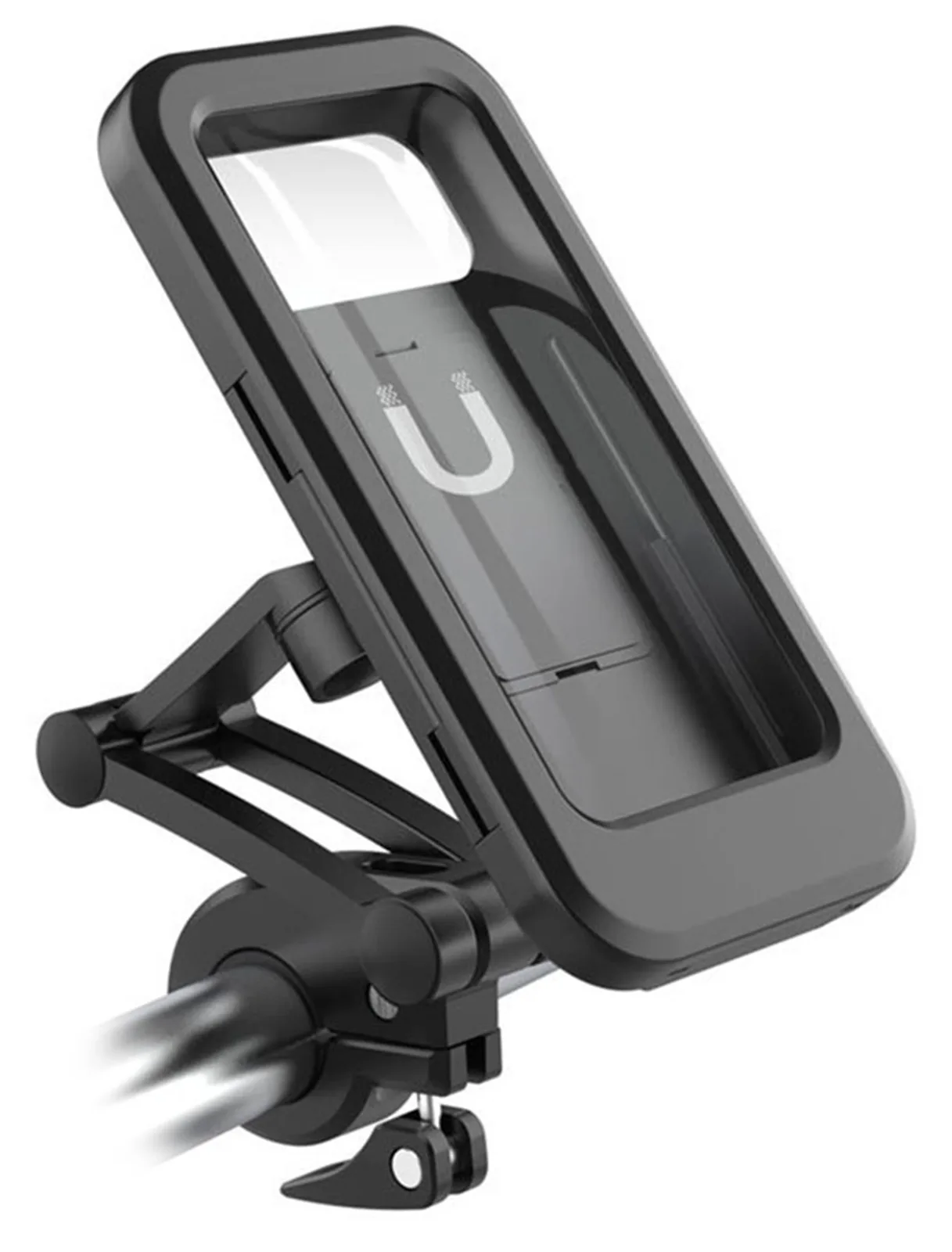 RealPower TourProtect - Handy/Smartphone - Passive Halterung - Fahrrad - Fahrrad / Auto - Schwarz, Ansicht 2