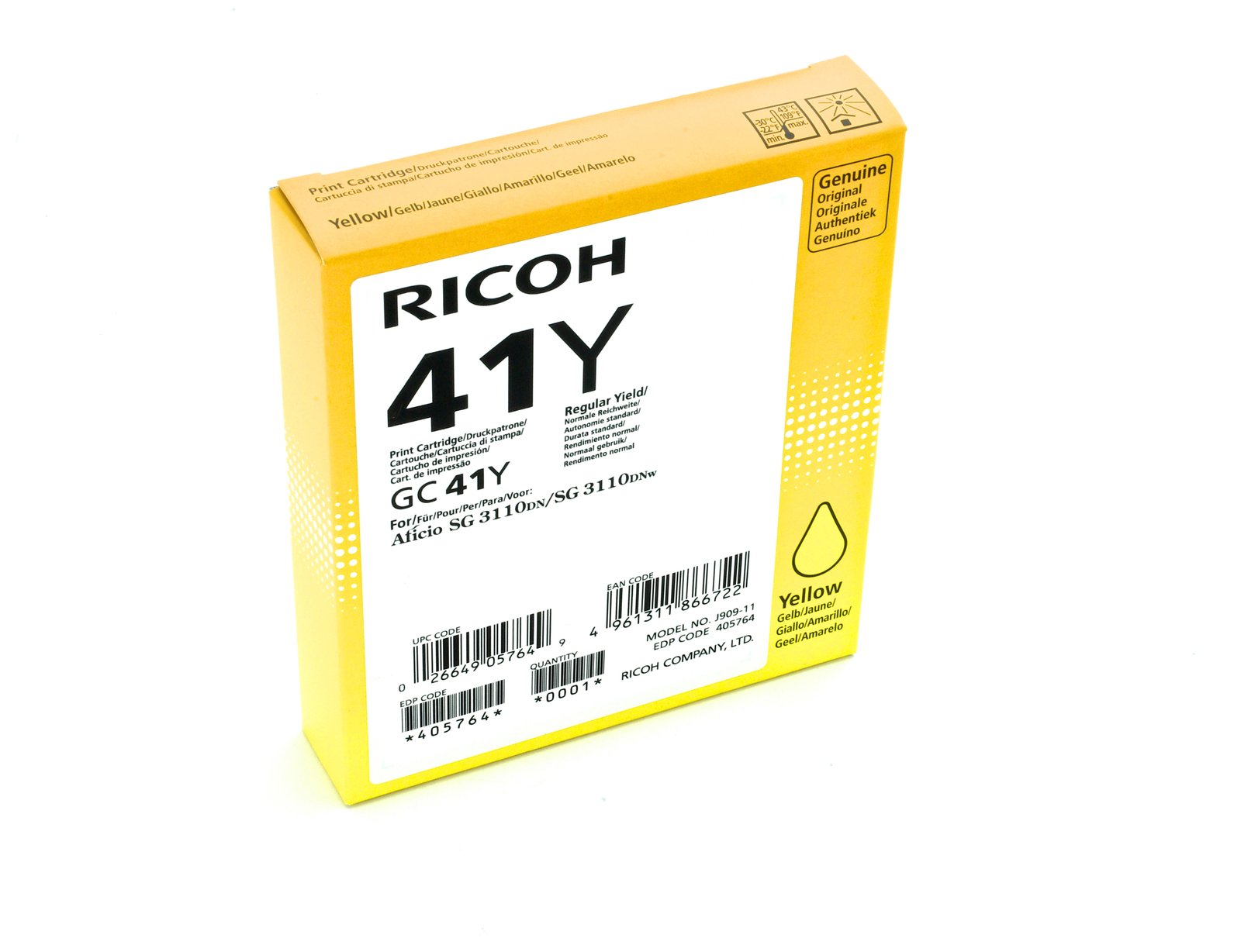 Ricoh Gelb - Original - Tintenpatrone - für Ricoh Aficio SG 3100