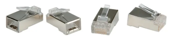 ROLINE Anschluss - CAT 6e - STP - durchsichtig (Packung mit 10), Ansicht 3