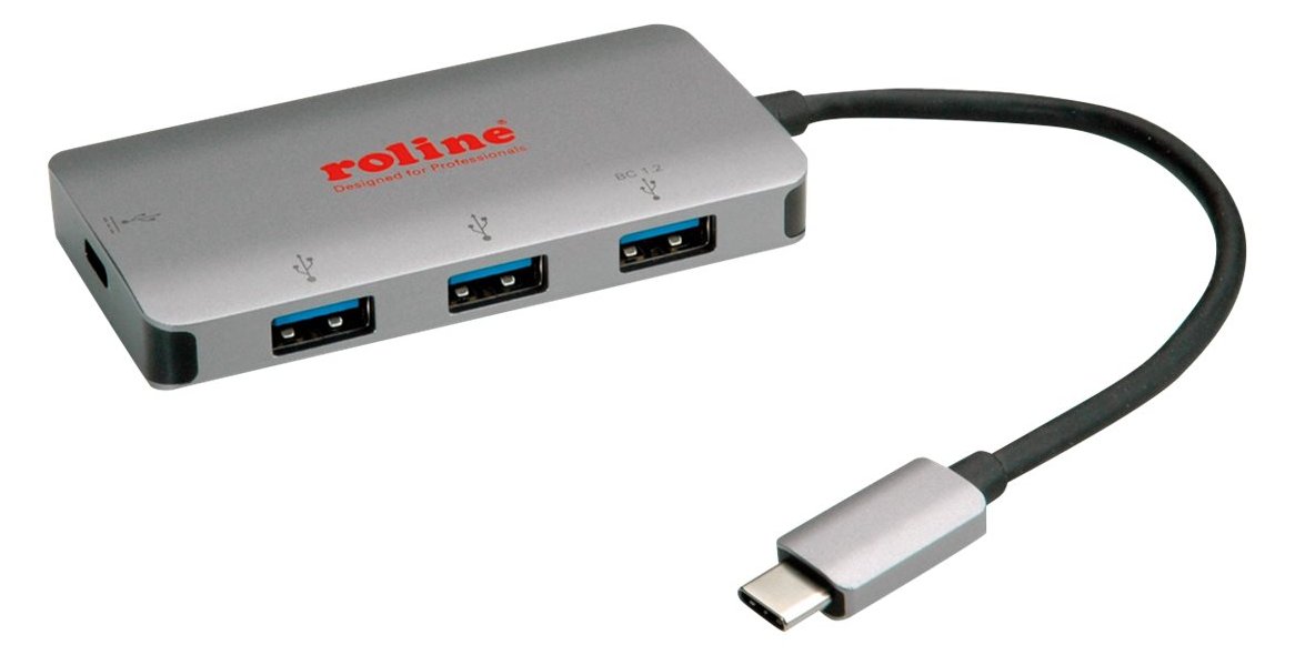 ROLINE Hub - 3 x USB 3.1 Gen 1 + 1 x USB-C (Spannungsversorgung)