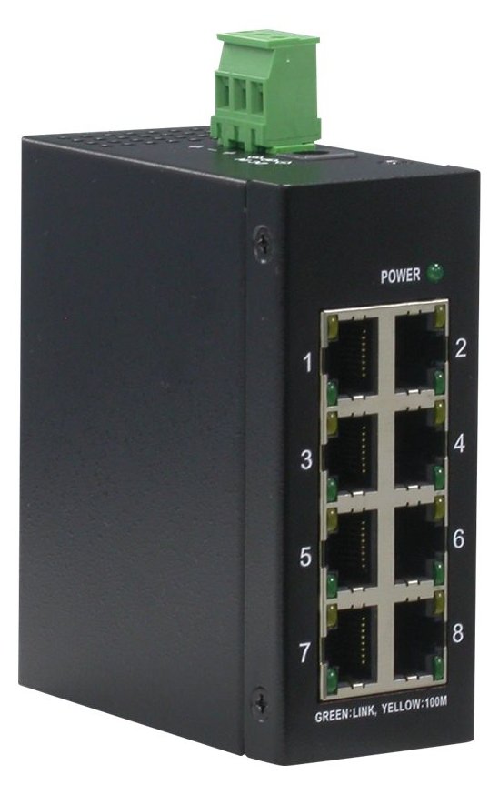 ROLINE Industrie - Switch - unmanaged - 8 x 10/100
