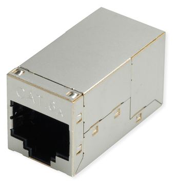 ROLINE Kat.6A STP Mini-Inline Kupplung Silber von LumaTech