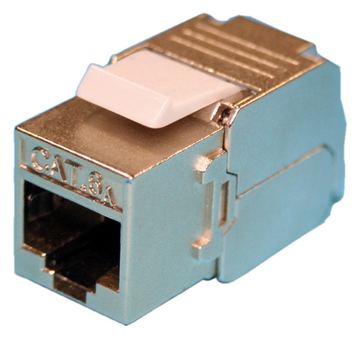 ROLINE Keystone Jack - Modulare Eingabe - CAT 6a - Silber von LumaTech