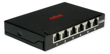 ROLINE Mini-Patchpanel 6xRJ45 geschirmt Kat.6A/Kl.EA 0.5HE von LumaTech