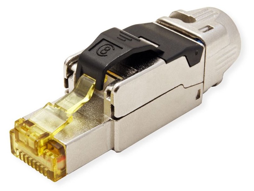 ROLINE Netzwerkanschluss - RJ-45 (M) - abgeschirmt