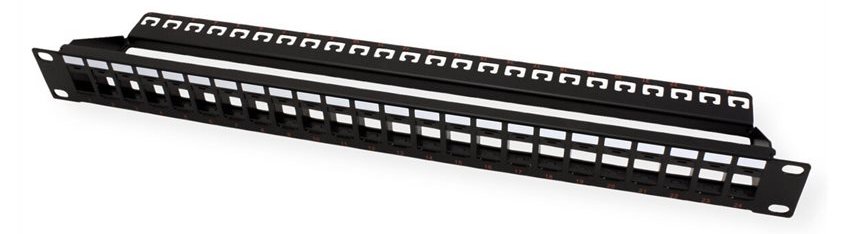 ROLINE Patch Panel - CAT 6 - UTP - Schwarz - 1U - 48.3 cm (19)