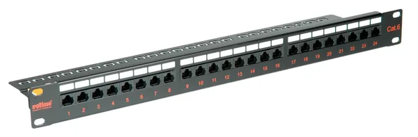ROLINE Patch Panel - CAT 6 - UTP - Schwarz - 48.3 cm (19), Ansicht 2