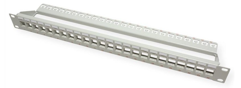 ROLINE Patch Panel - CAT 6e - UTP - Hellgrau - 48.3 cm (19)