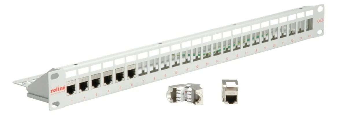 ROLINE Patch Panel - Hellgrau - 48.3 cm (19), Ansicht 3