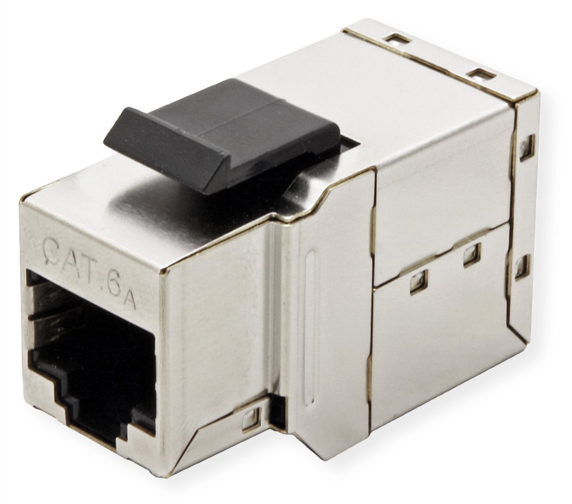 ROLINE RJ45 Kupplung geschirmt Kat.6A silber