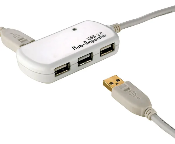 ROLINE USB 2.0 4-Port Hub mit Repeater - Hub, Ansicht 4