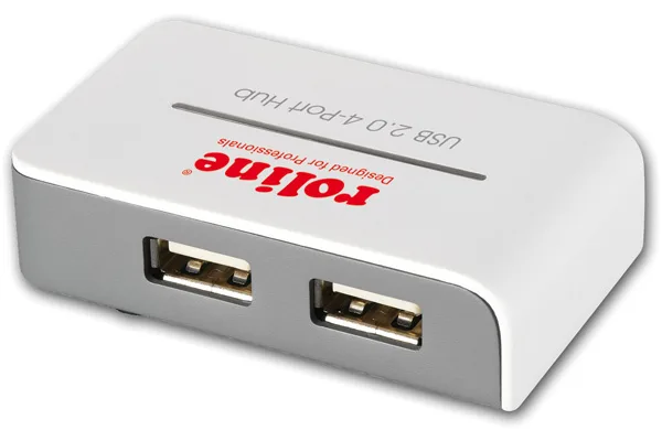 ROLINE USB 2.0 Hub Black and White - Hub - 4 x USB 2.0, Ansicht 2