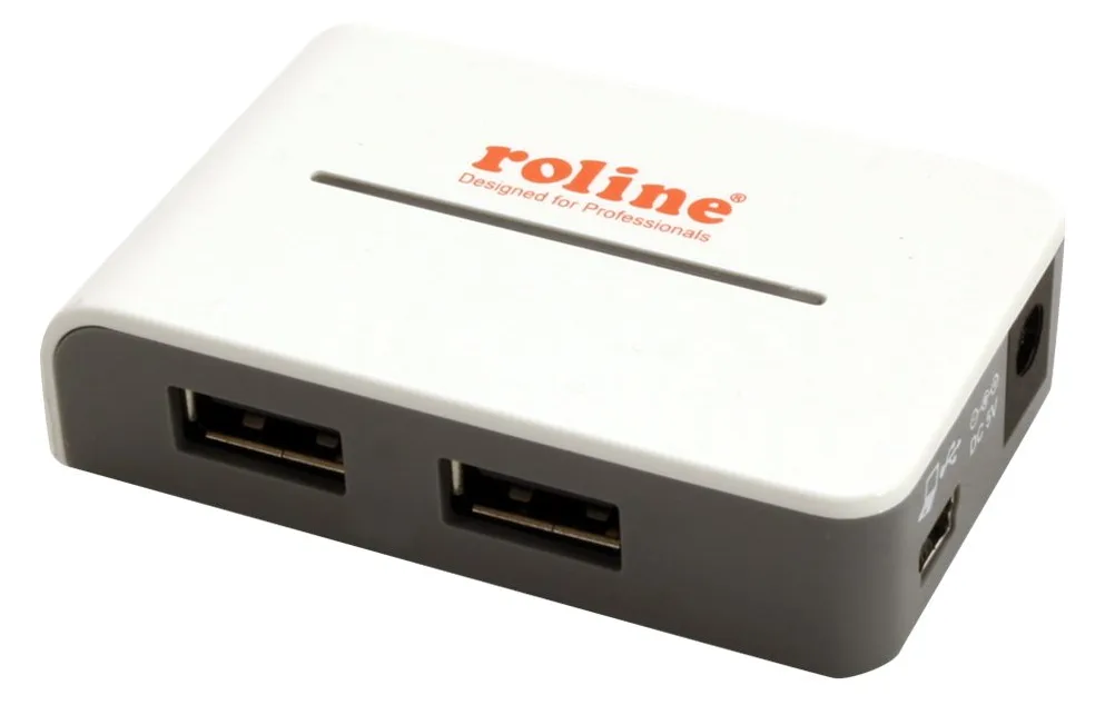 ROLINE USB 2.0 Hub Black and White - Hub - 4 x USB 2.0, Ansicht 4