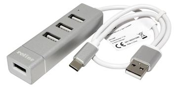 ROLINE USB 2.0 Notebook Hub - Hub - 4 x USB 2.0 von LumaTech
