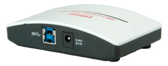 ROLINE USB 3.0 Hub Black and White - Hub - 4 x SuperSpeed USB 3.0, Ansicht 2