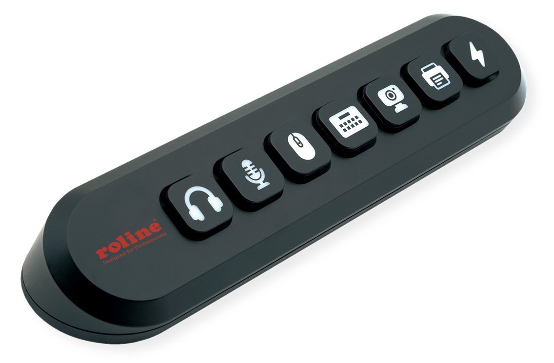 ROLINE USB3.2 Gen1 Hub 7x USB-A austauschbare Tasten