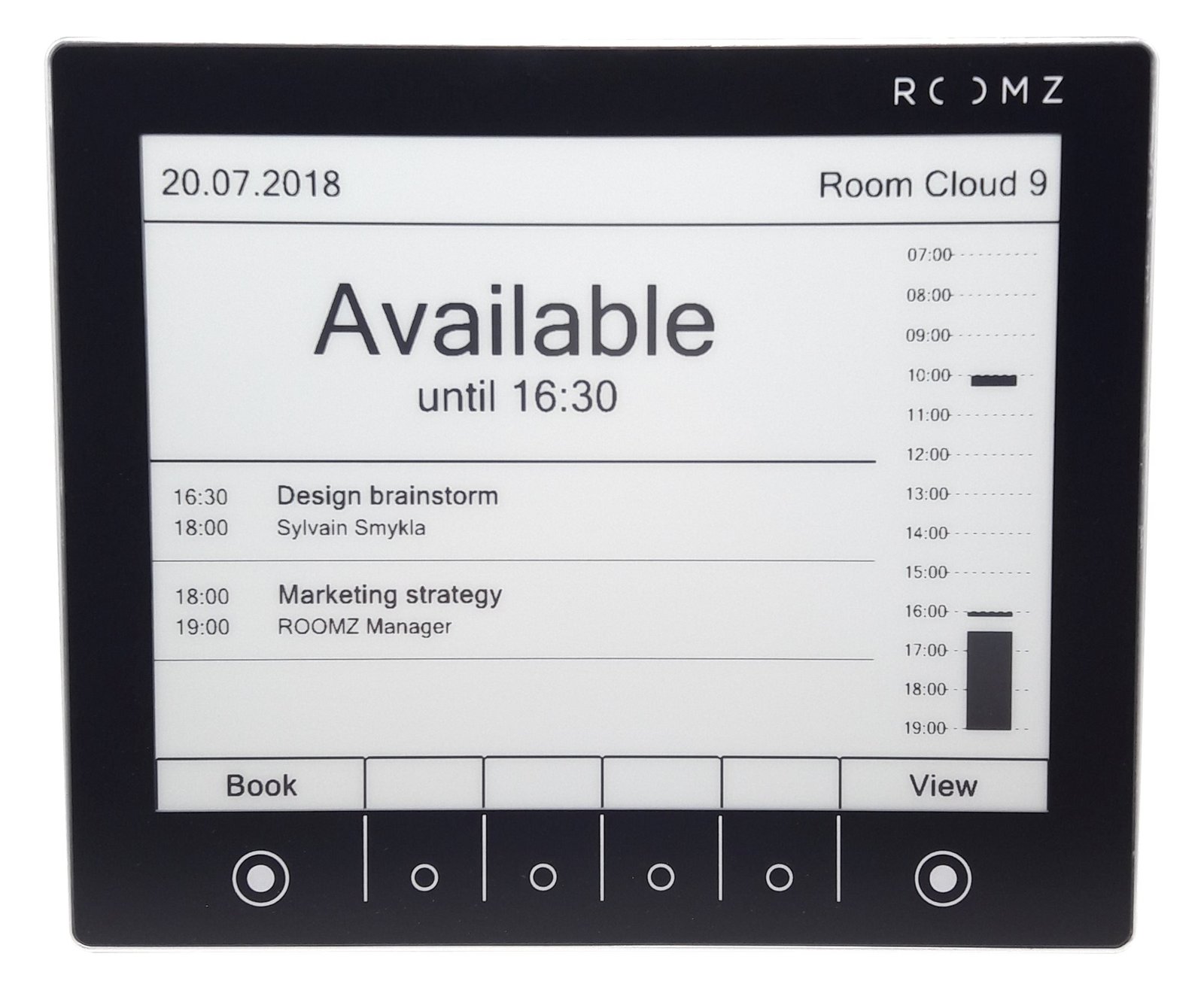 Roomz Display - Raummanager - kabellos - Wi-Fi, NFC