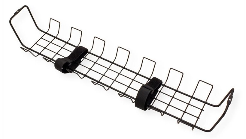 ROTRONIC-SECOMP Roline - Kabel - Organizer - Gitter - unter Tisch montierbar - Schwarz (Packung mit 2)