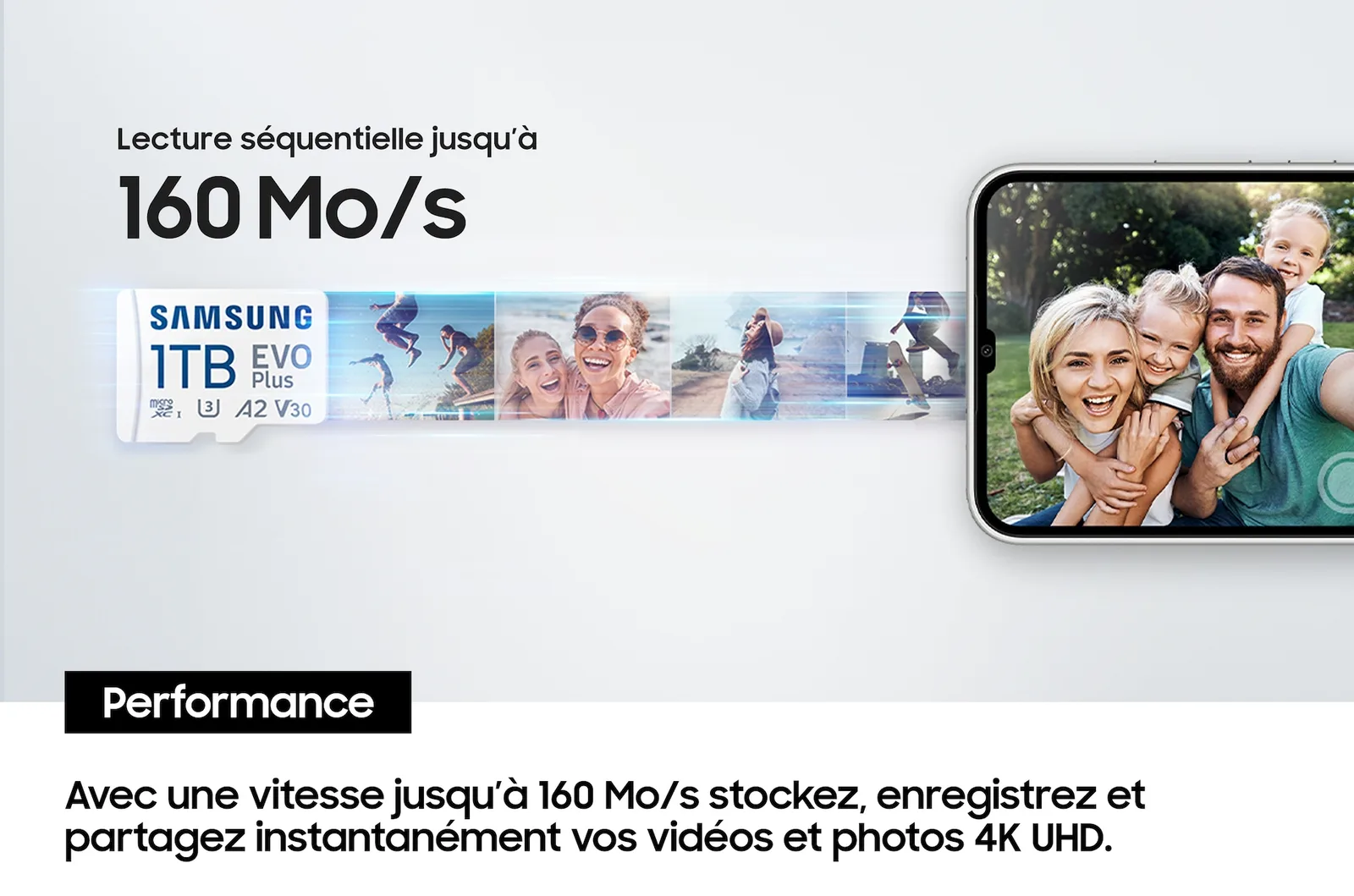 Samsung EVO Plus MB-MC512S - Flash-Speicherkarte (microSDXC-an-SD-Adapter inbegriffen), Ansicht 3