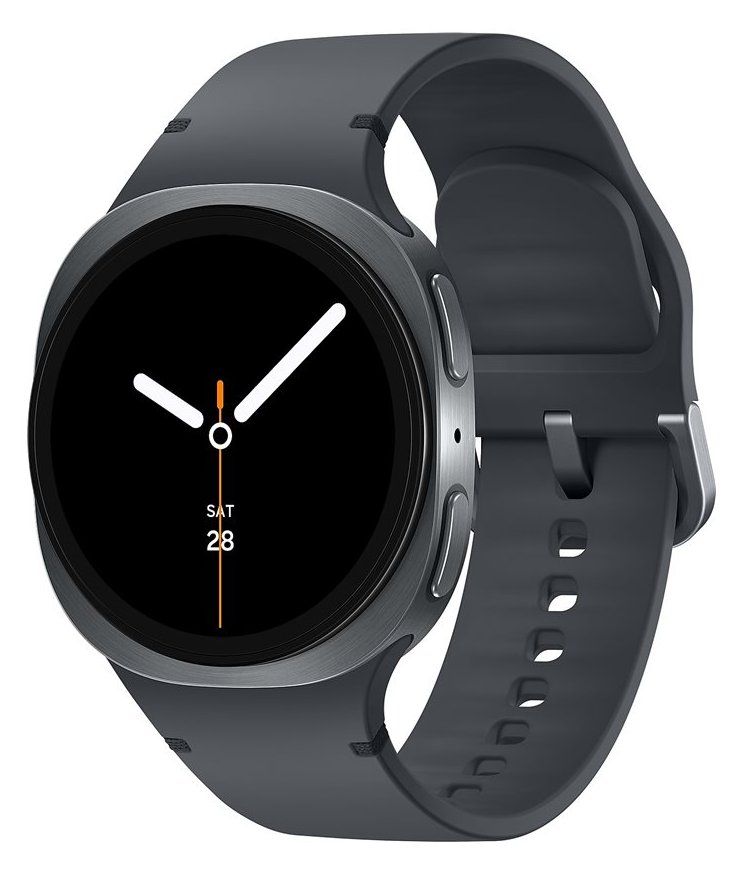 Samsung Galaxy Watch8 - 40 mm - Carbon-Schwarz - intelligente Uhr mit Sportband - Graphit - S/M - Anzeige 3.4 cm (1.34)