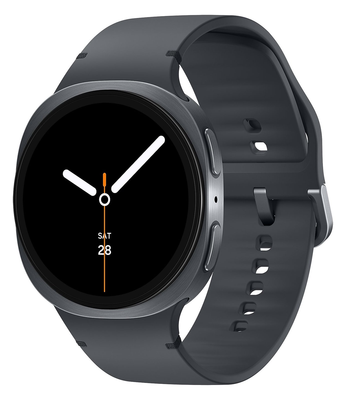 Samsung Galaxy Watch8 - 44 mm - Carbon-Schwarz - intelligente Uhr mit Sportband - Graphit - M/L - Anzeige 3.7 cm (1.47)