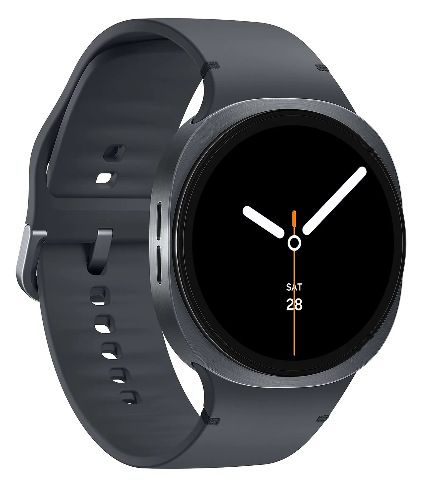 Samsung Galaxy Watch8 - 44 mm - Carbon-Schwarz - intelligente Uhr mit Sportband - Graphit - M/L - Anzeige 3.7 cm (1.47), Ansicht 3