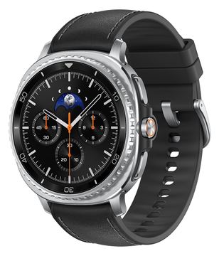Samsung Galaxy Watch8 Classic - 46 mm - intelligente Uhr mit Hybridband - Hybrid-Eco-Leder - S/M/L - Anzeige 3.4 cm - Schwarz von LumaTech