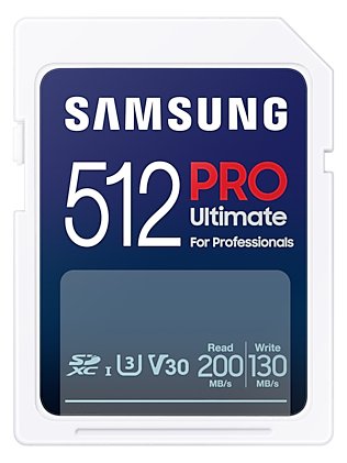 Samsung PRO Ultimate SD Card 512GB 2023 reader - Secure Digital (SD)