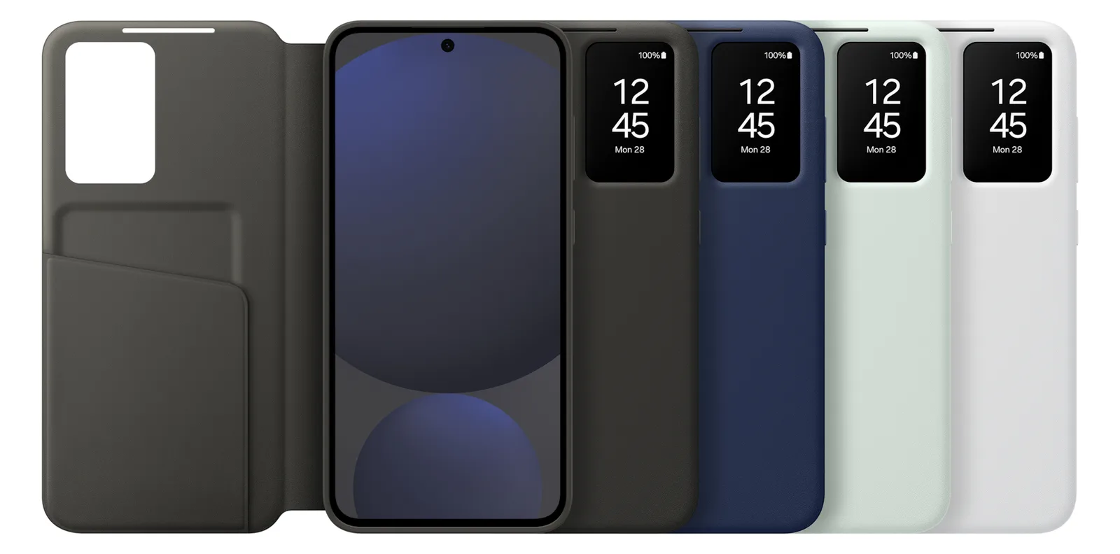Samsung S24 FE SMART VIEW WALLET CASE - Schwarz, Ansicht 3
