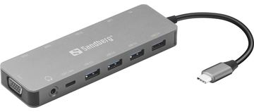 SANDBERG 13-in-1 - Dockingstation - USB-C - VGA, HDMI von LumaTech