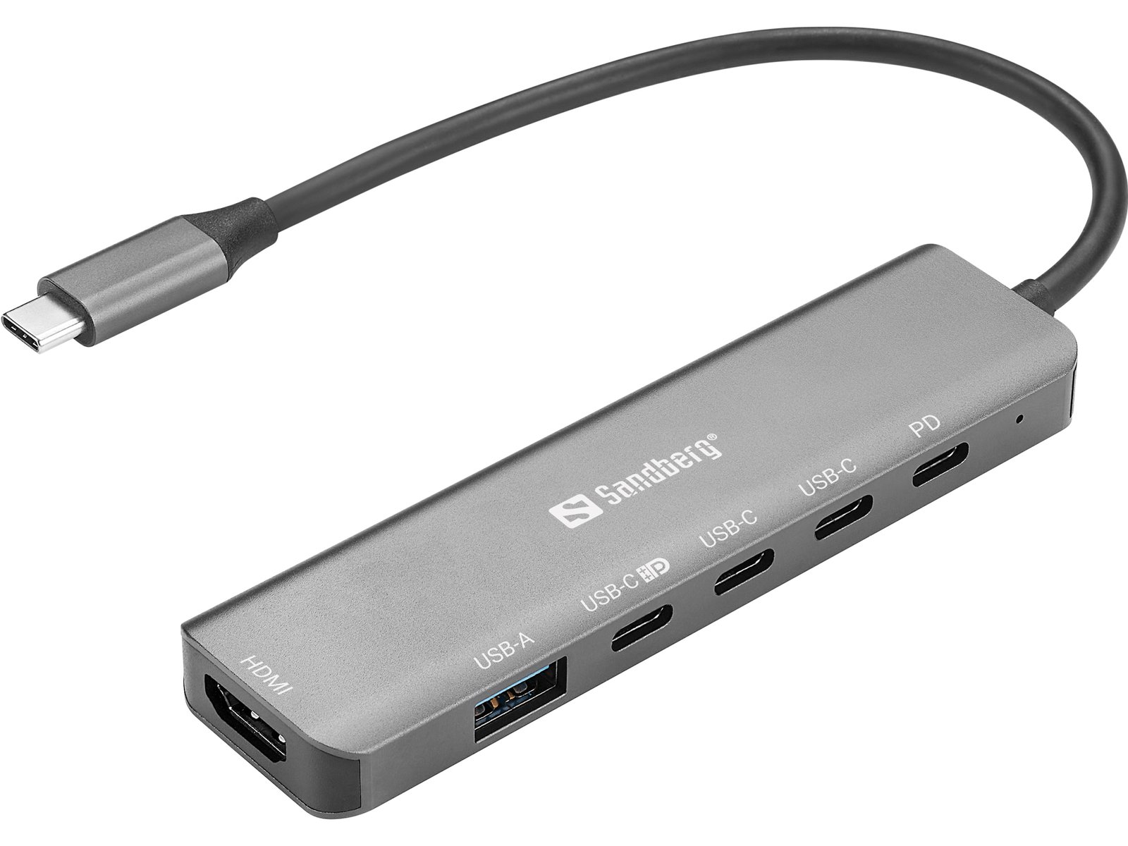 SANDBERG 6-in-1 MediaDock - Dockingstation - für Laptop