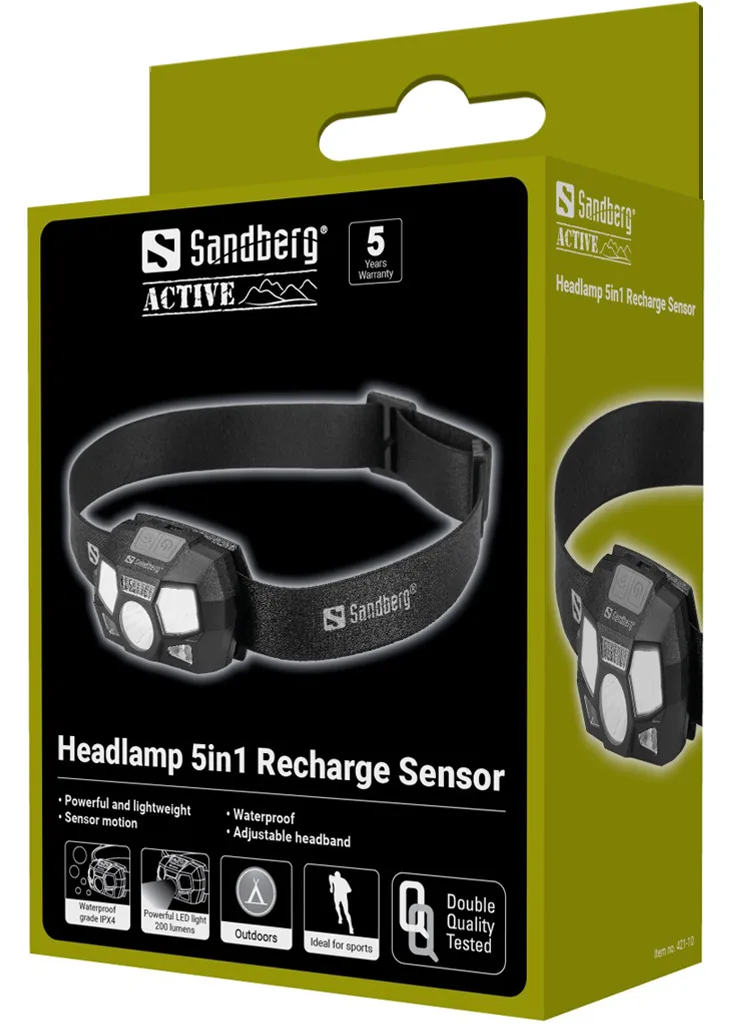 SANDBERG Active - Stirnlampe - LED - 5 Modi, Ansicht 4