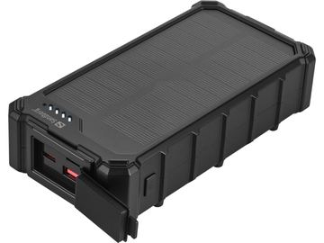 SANDBERG Active CampLED - Solar-Powerbank - 20000 mAh - 74 Wh - 20 Watt - 3 A - PD/PPS - 3 Ausgänge (2 x USB-C, USB) von LumaTech