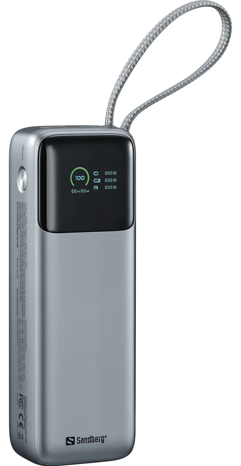 SANDBERG All-in-1 - Powerbank - 5 / 9 / 12 / 15 / 20 V - über 100 W, Ansicht 2