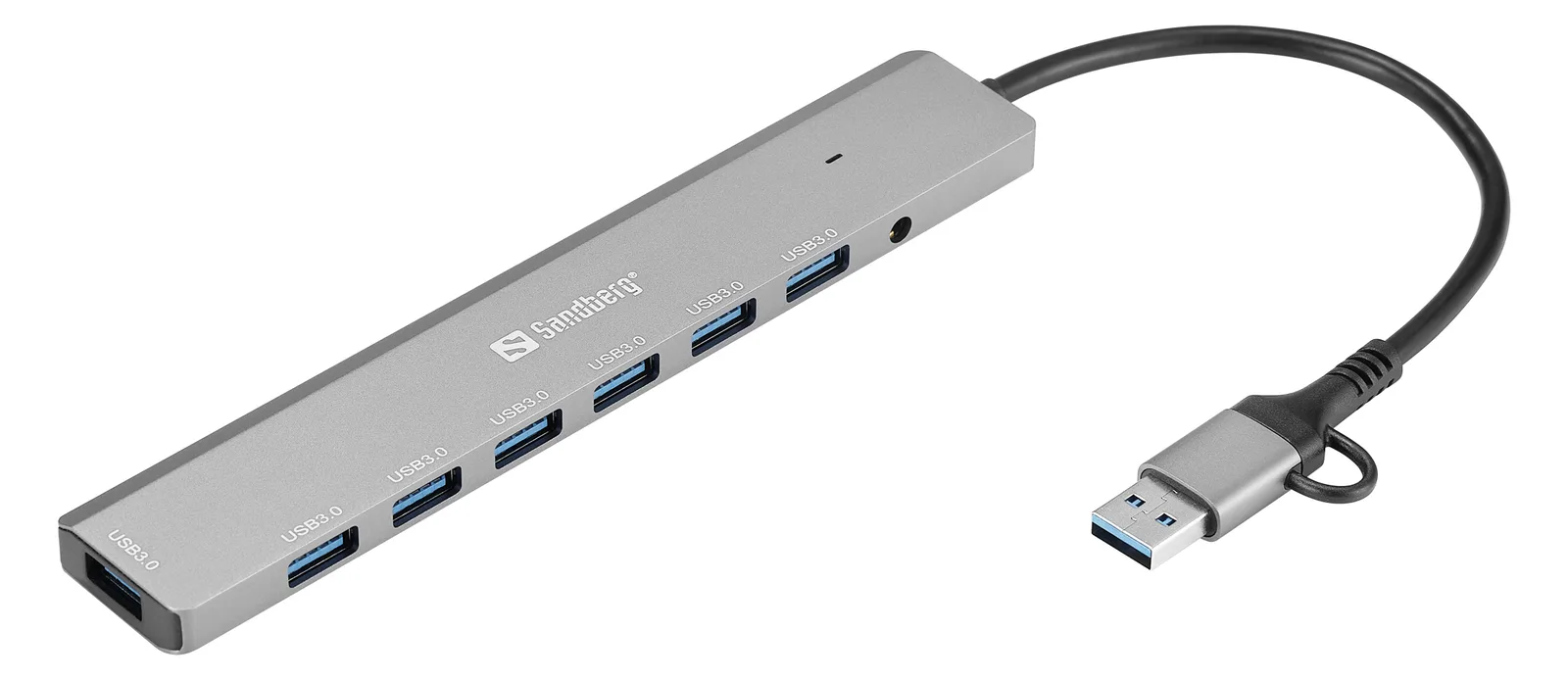 SANDBERG Hub - USB-C/A - 7 x SuperSpeed USB 3.0, Ansicht 2