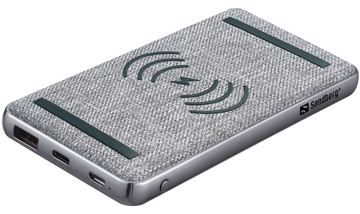 SANDBERG Induktive Power Bank - Li-Pol - 10000 mAh - 37 Wh - 3 A - PD, QC 3.0 - 2 Ausgabeanschlussstellen von LumaTech