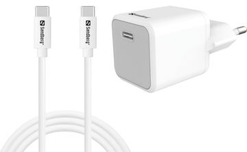 SANDBERG Netzteil - 2-in-1 - 20 Watt - 3 A - PD (24 pin USB-C) von LumaTech