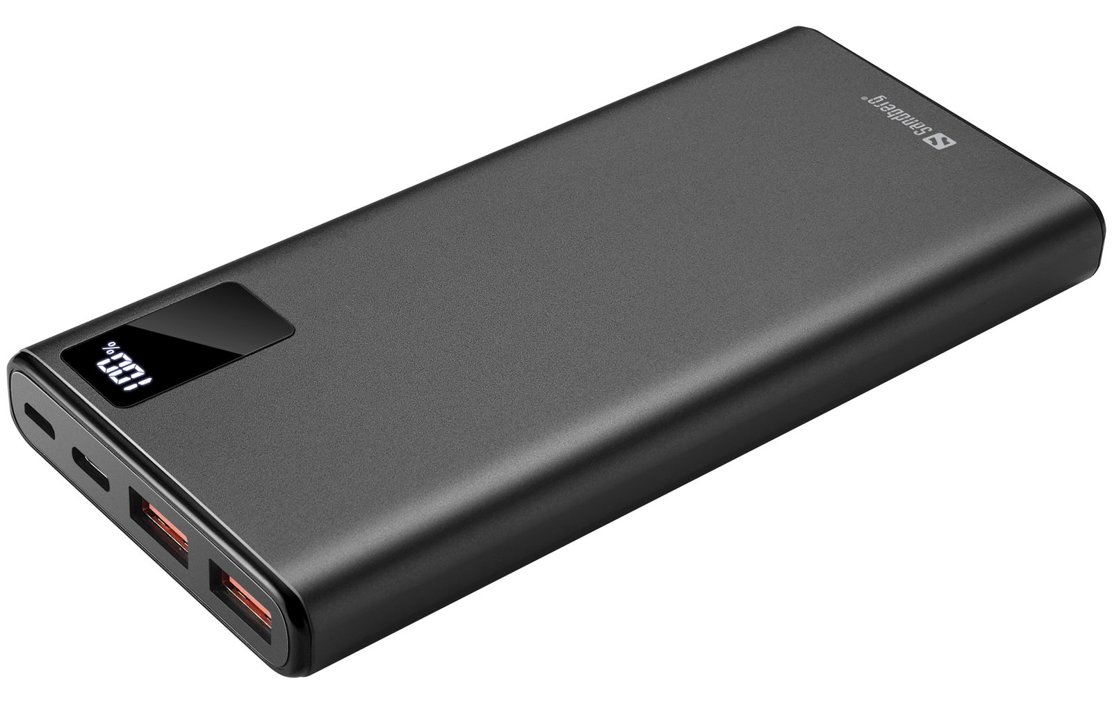 SANDBERG Powerbank - 10000 mAh - 37 Wh - 20 Watt - 3 A - PD, QC 3.0 - 3 Ausgabeanschlussstellen (2 x USB, 24 pin USB-C)
