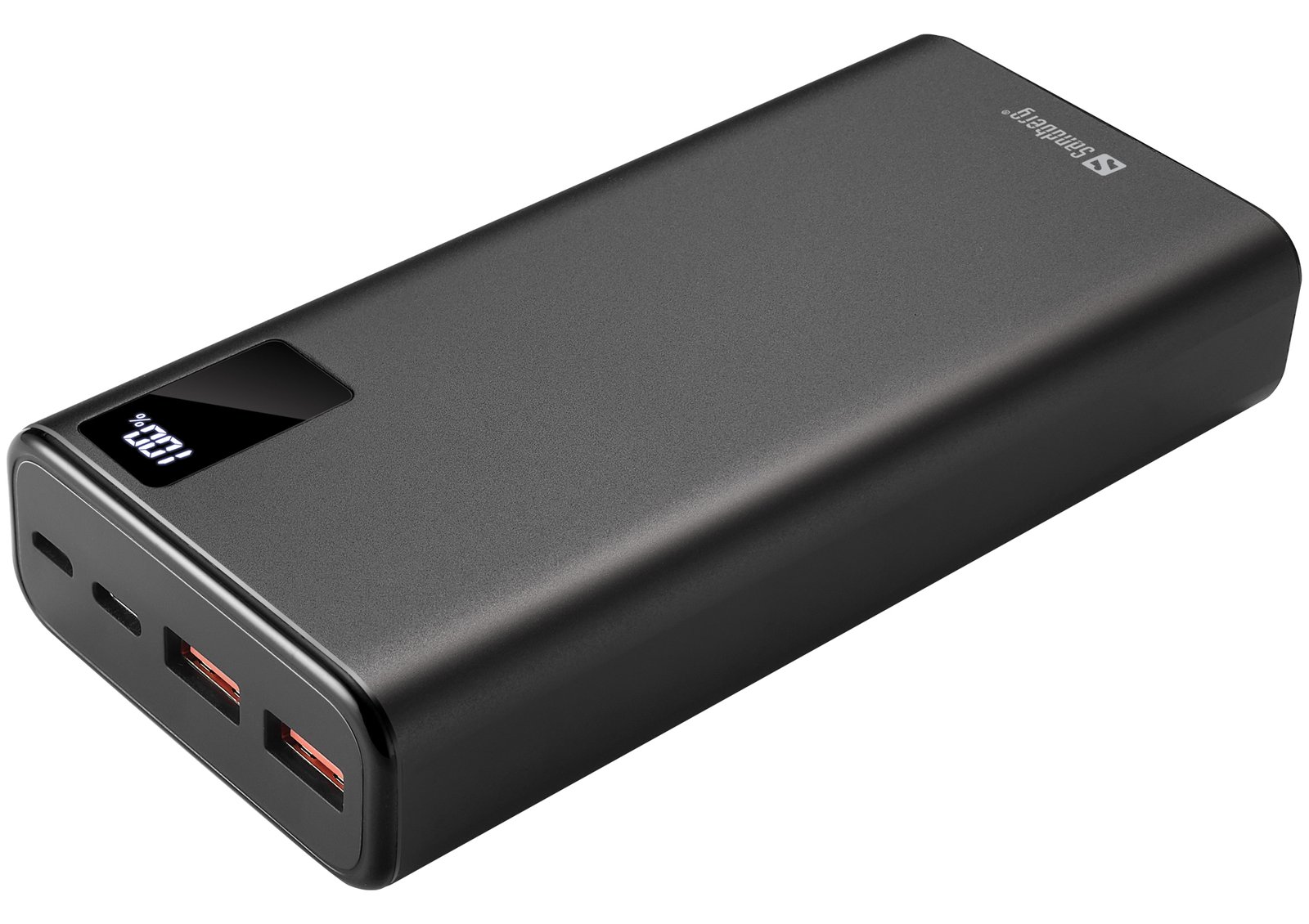 SANDBERG Powerbank - 20000 mAh - 74 Wh - 20 Watt - 3 A - PD, QC 3.0 - 3 Ausgabeanschlussstellen (2 x USB, 24 pin USB-C)
