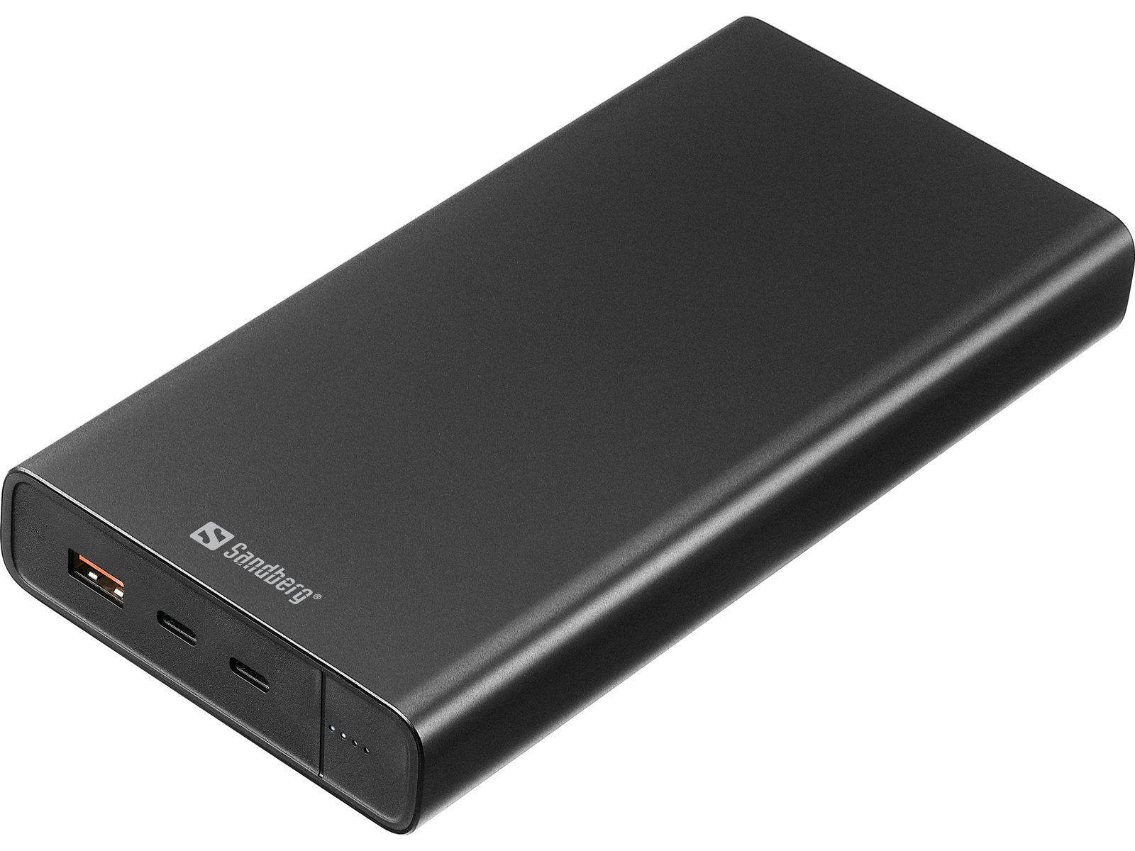 SANDBERG Powerbank - 38400 mAh - 142 Wh - 100 Watt - 3 A - PD - 3 Ausgabeanschlussstellen (2 x USB, 24 pin USB-C)