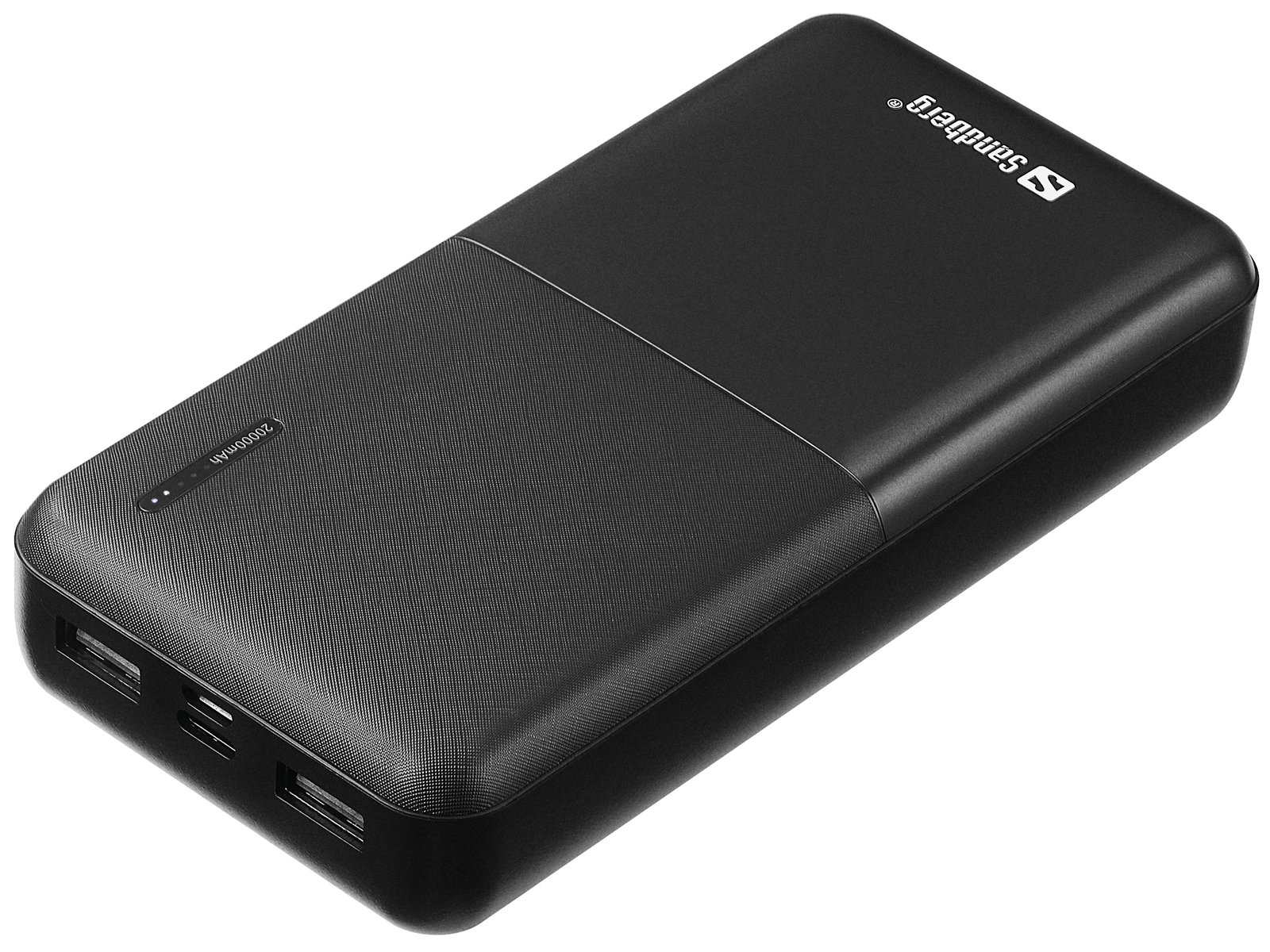 SANDBERG SAVER - Powerbank - 20000 mAh - 2.4 A - 2 Ausgabeanschlussstellen (USB)