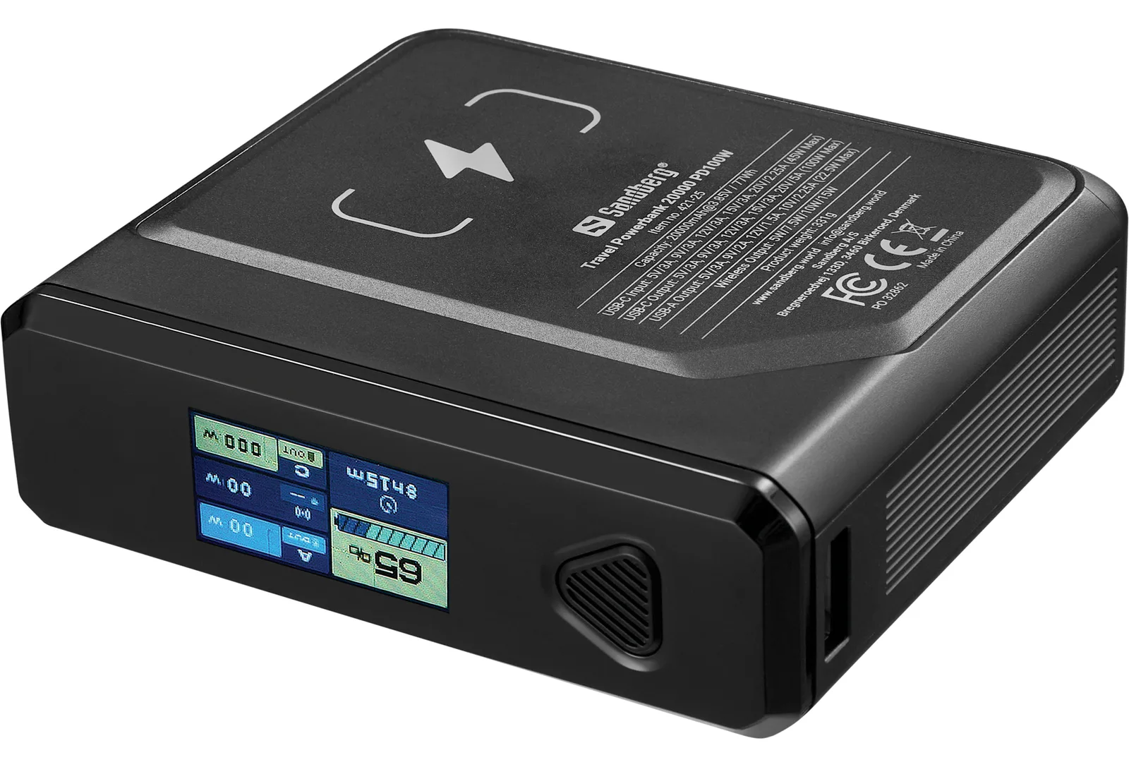 SANDBERG Travel - Induktive Power Bank - 5 / 9 / 12 / 15 / 20 V, Ansicht 3