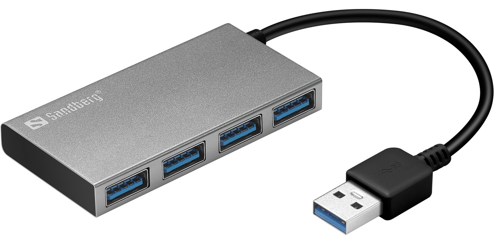 SANDBERG USB 3.0 Pocket Hub - Hub - 4 x SuperSpeed USB 3.0