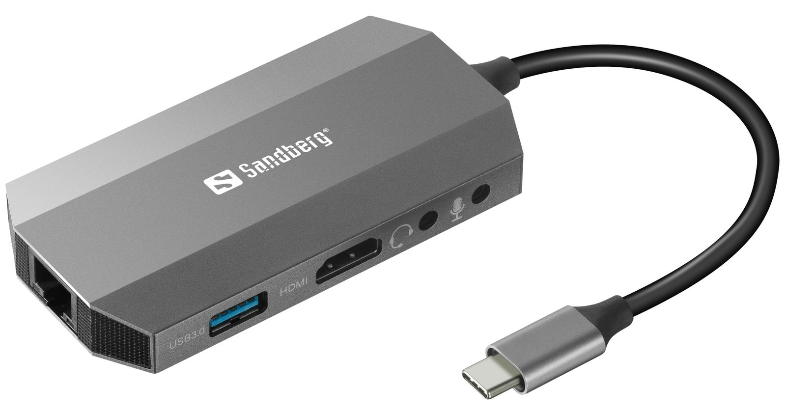 SANDBERG USB-C 6-in1 Travel Dock - Dockingstation