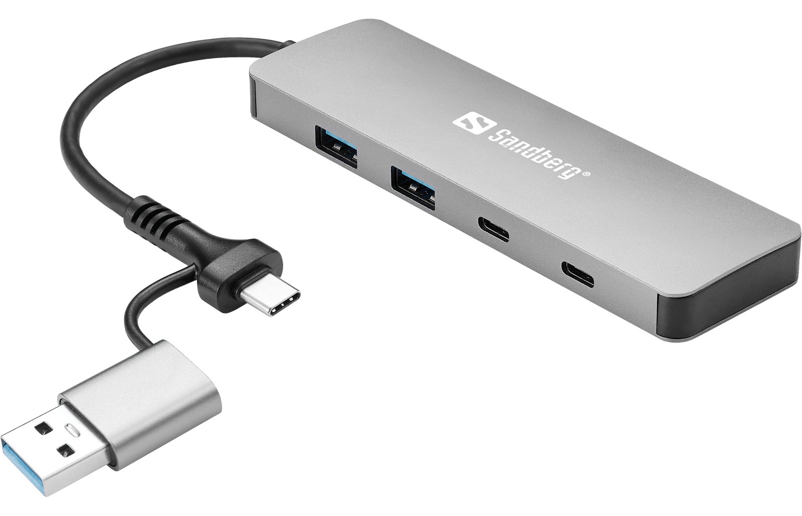 SANDBERG USB-C/A to 2xUSB-A+2xUSB-C Hub