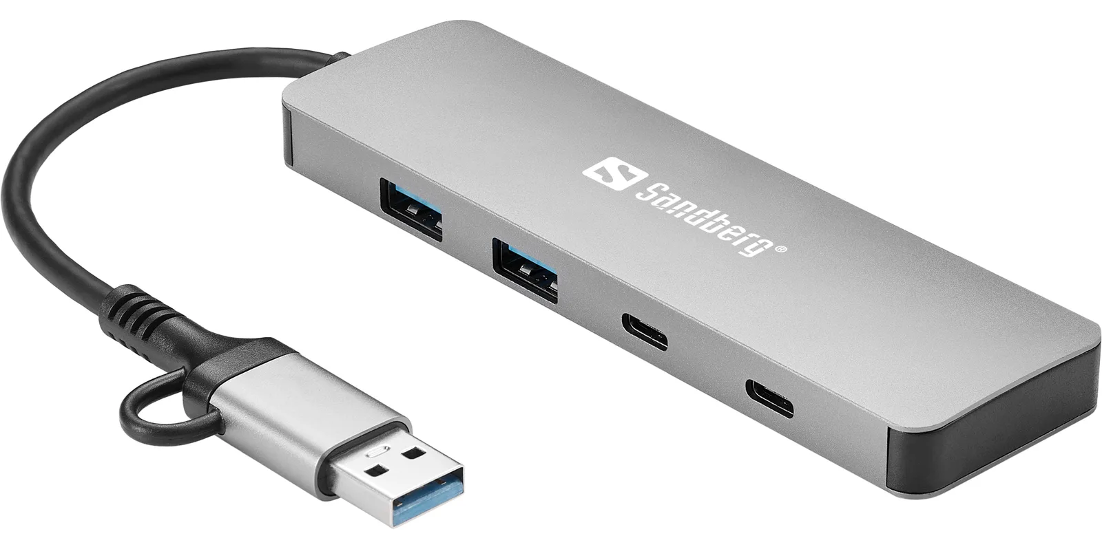 SANDBERG USB-C/A to 2xUSB-A+2xUSB-C Hub, Ansicht 3