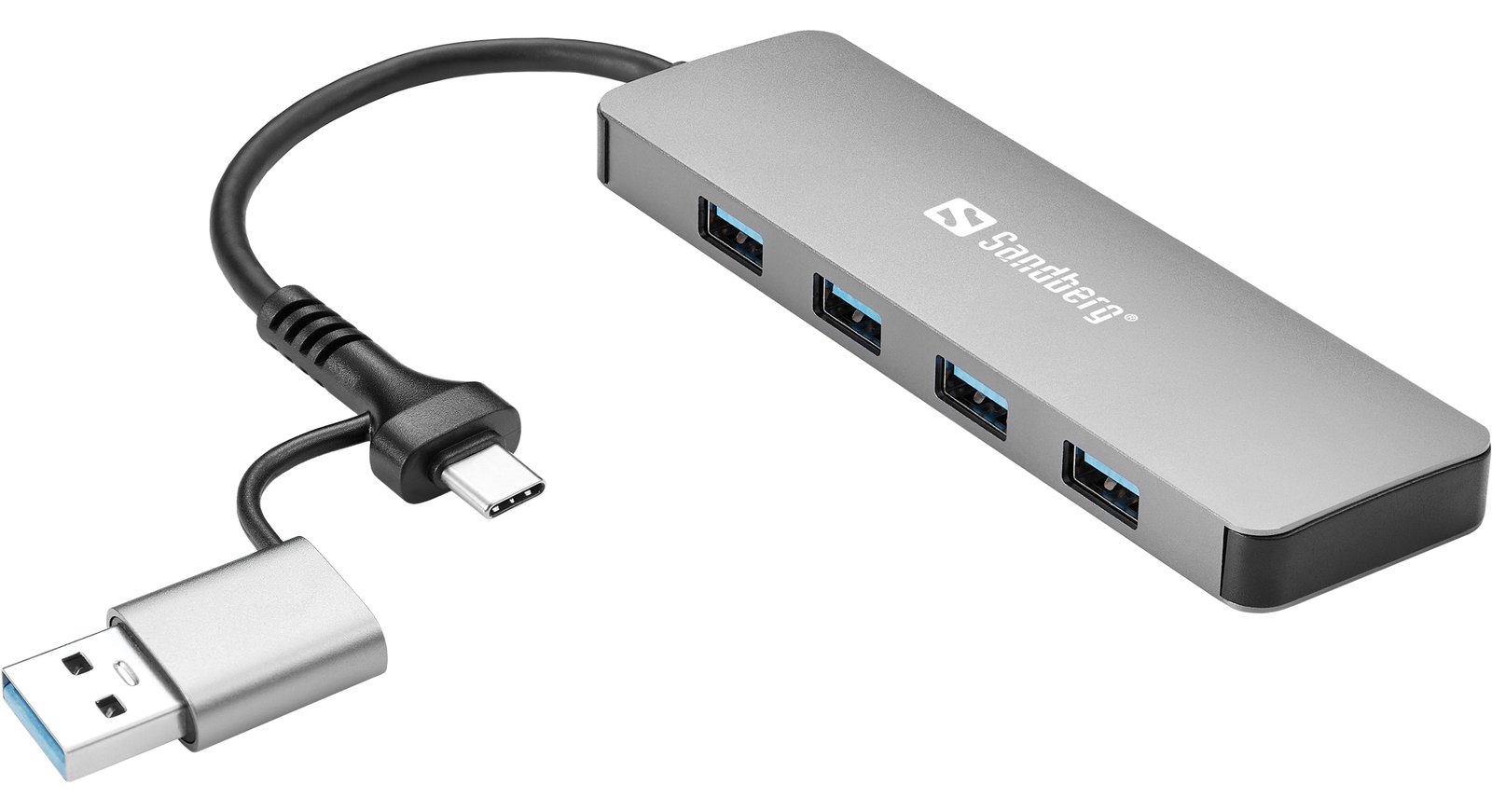 SANDBERG USB-C/A to 4xUSB 3.0 Hub 3.0