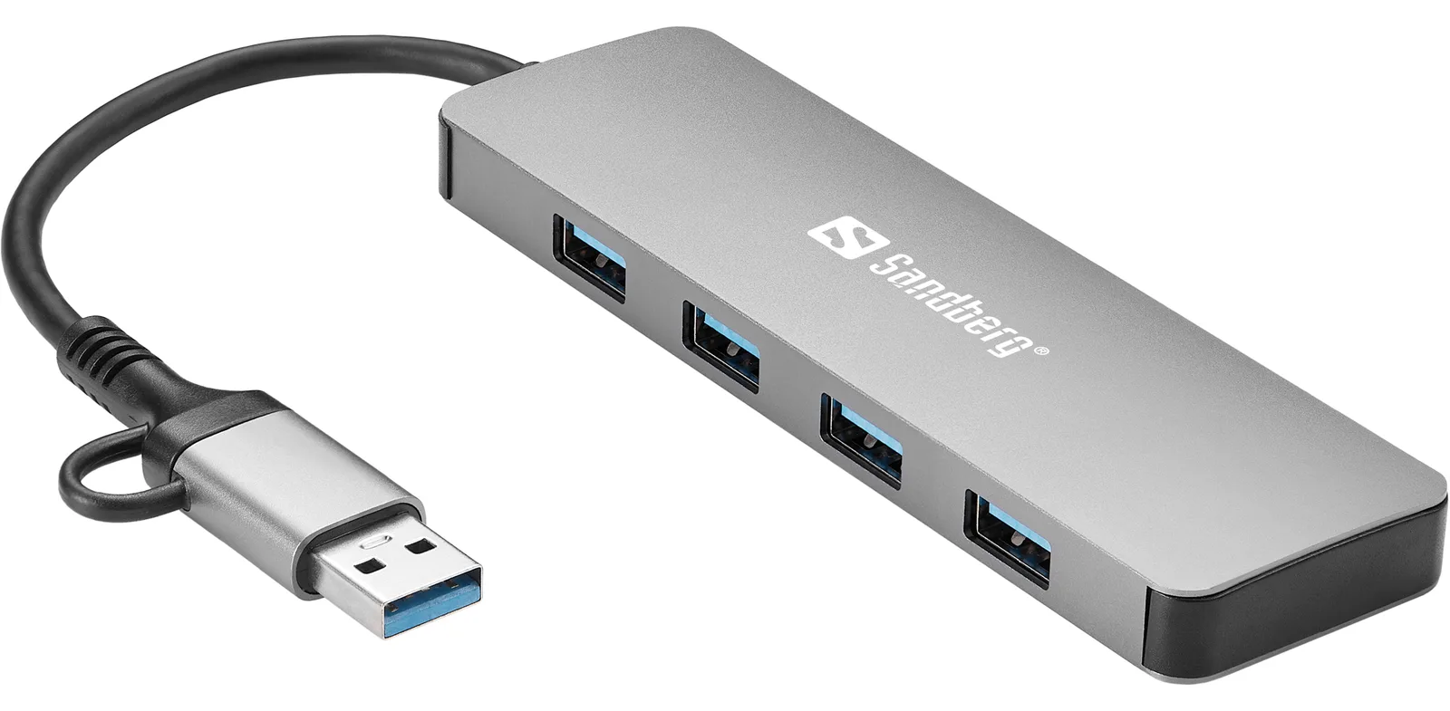 SANDBERG USB-C/A to 4xUSB 3.0 Hub 3.0, Ansicht 3