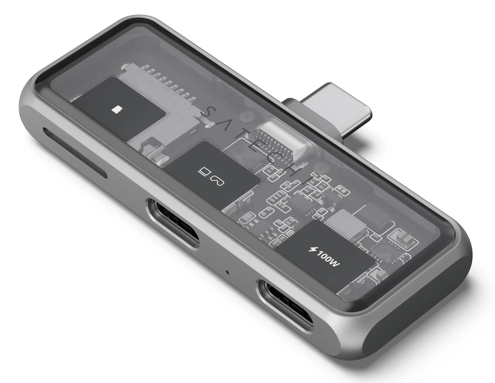 Satechi USB-C PD Mobile XR Hub & MicroSD Card Reader space grey