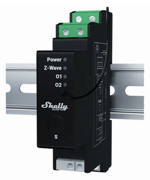 Shelly · Hutschiene·Wave Pro Shutter· Relais· Rollladenaktor· Z-Wave von LumaTech